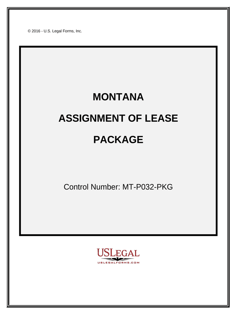 Assignment of Lease Package - Montana Preview on Page 1.