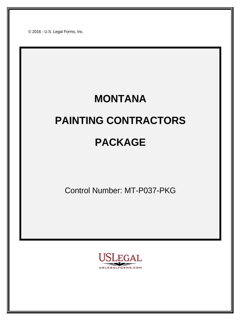 Painting Contractor Package - Montana Preview on Page 1