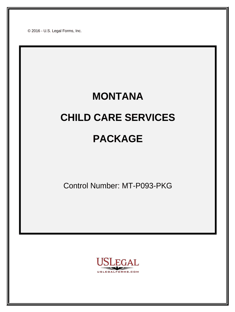 Child Care Services Package - Montana Preview on Page 1.