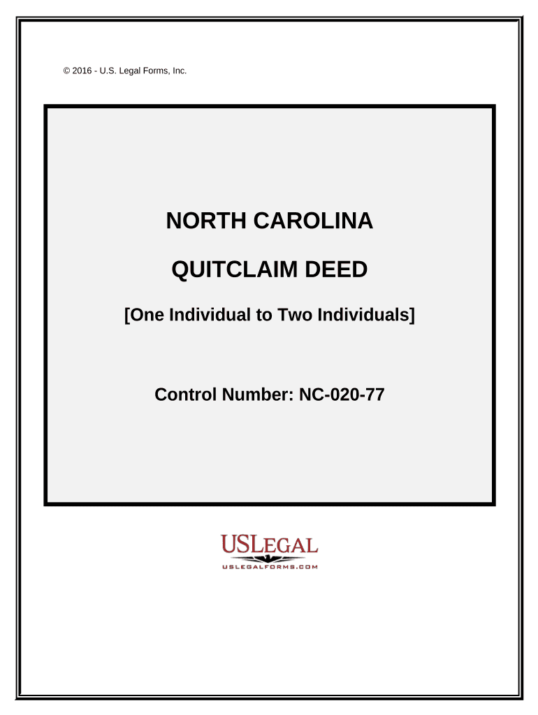 north carolina deed Preview on Page 1