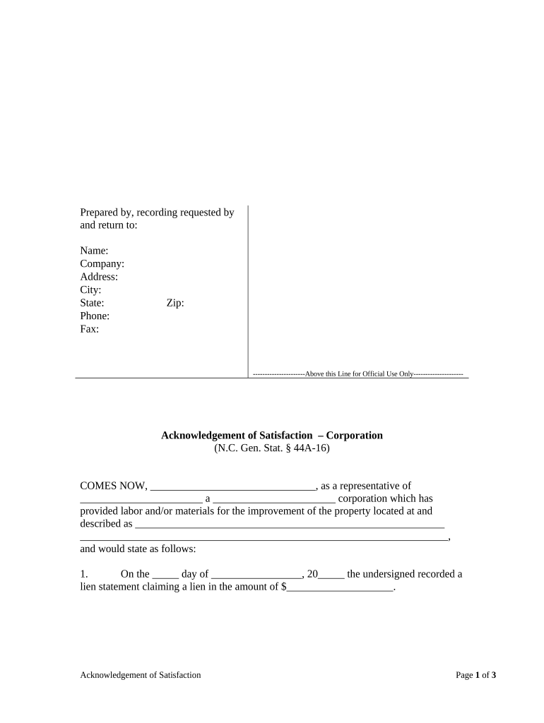 nc notary acknowledgement pdf Preview on Page 1