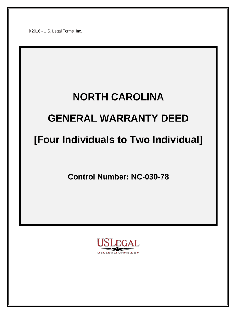 north carolina deed Preview on Page 1