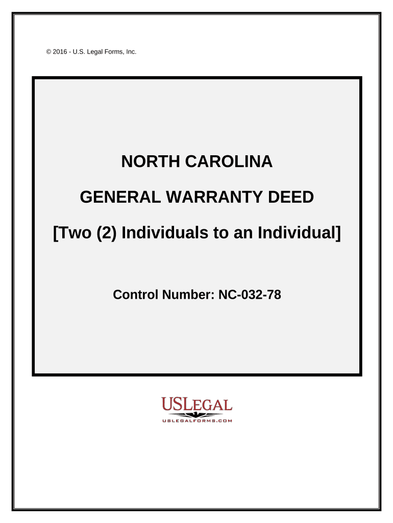 nc warranty deed Preview on Page 1