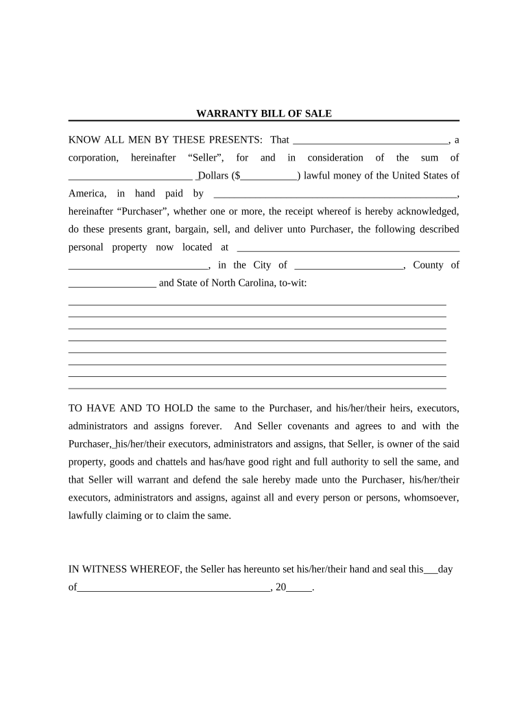 nc warranty Preview on Page 1