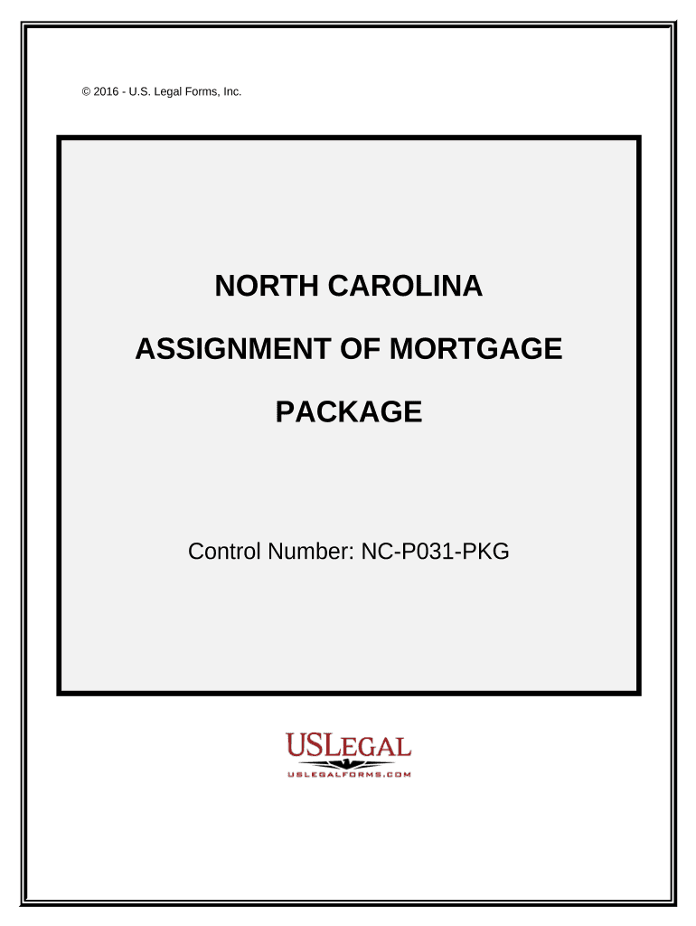 Assignment of Mortgage Package - North Carolina Preview on Page 1