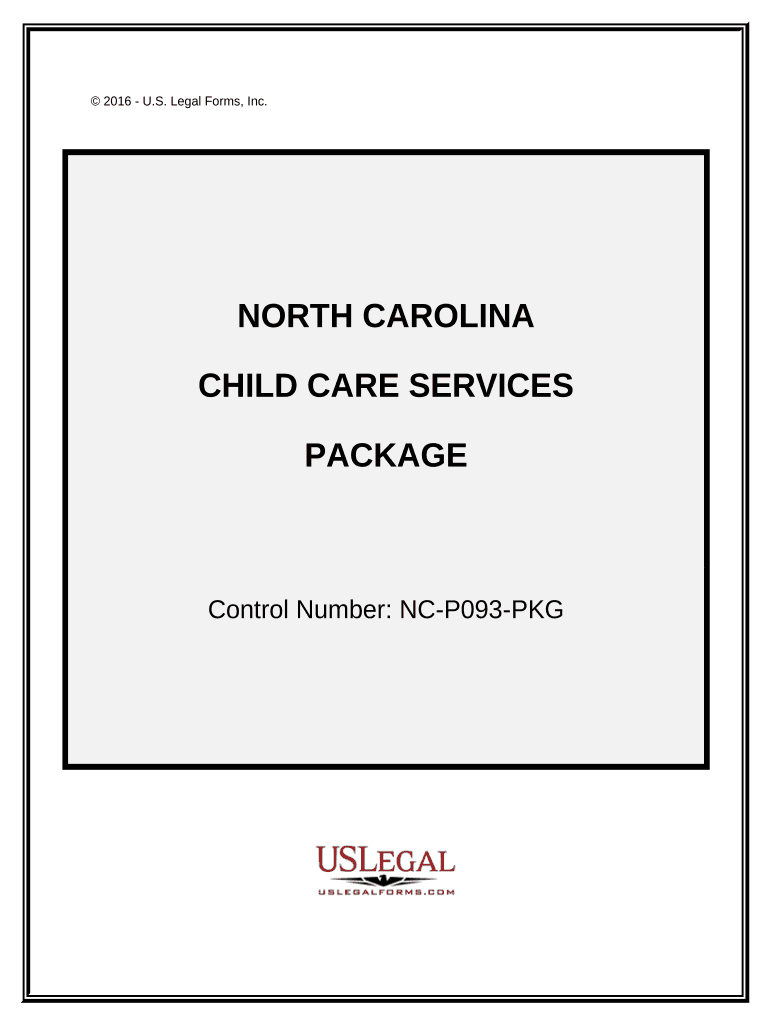 Child Care Services Package - North Carolina Preview on Page 1