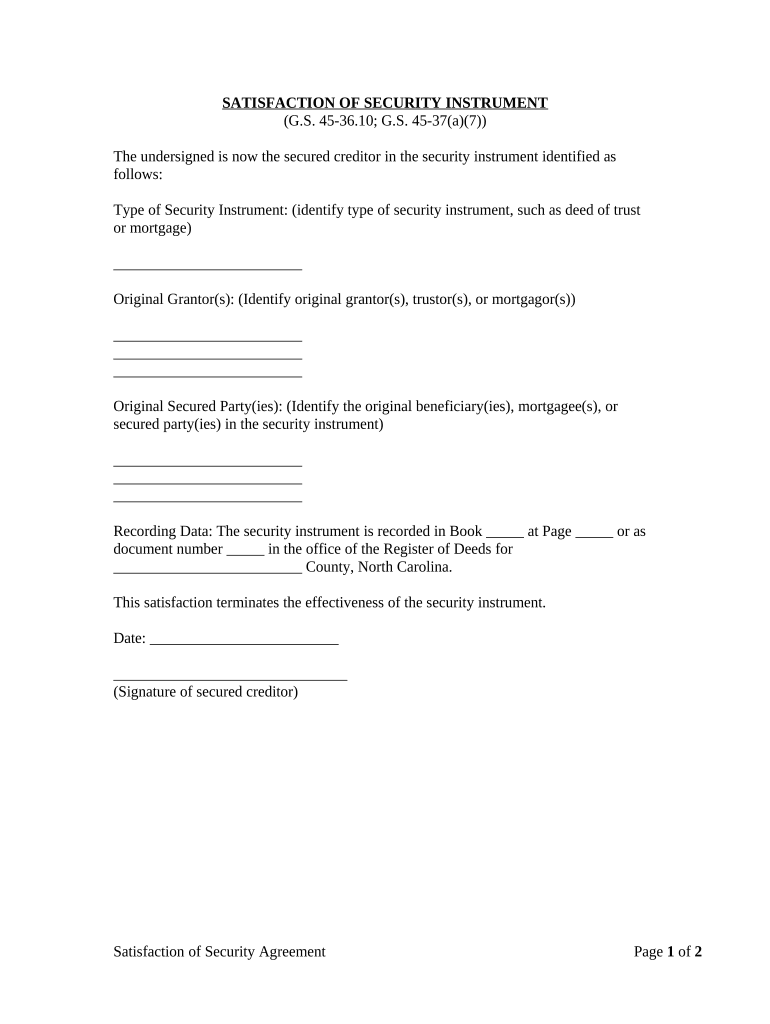 satisfaction deed trust Preview on Page 1