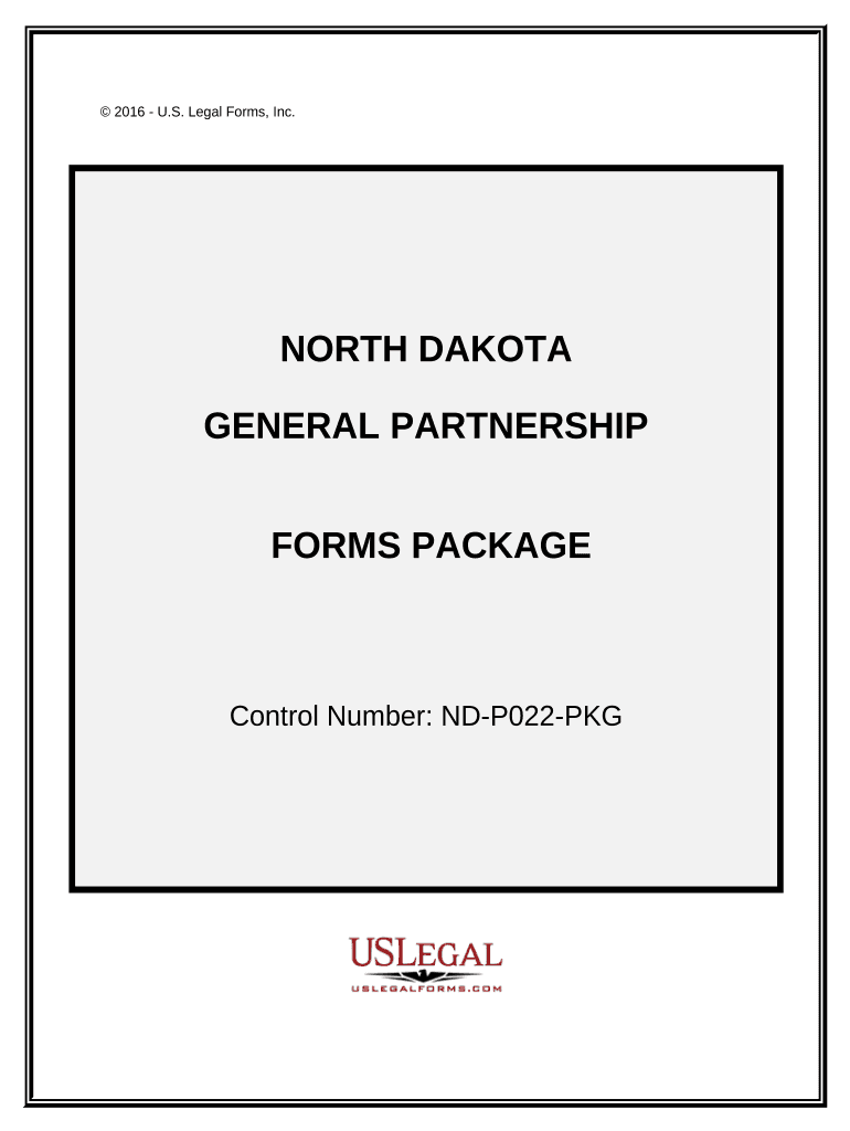 General Partnership Package - North Dakota Preview on Page 1.