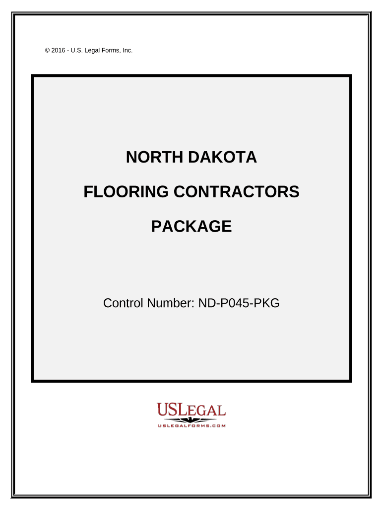 Flooring Contractor Package - North Dakota Preview on Page 1