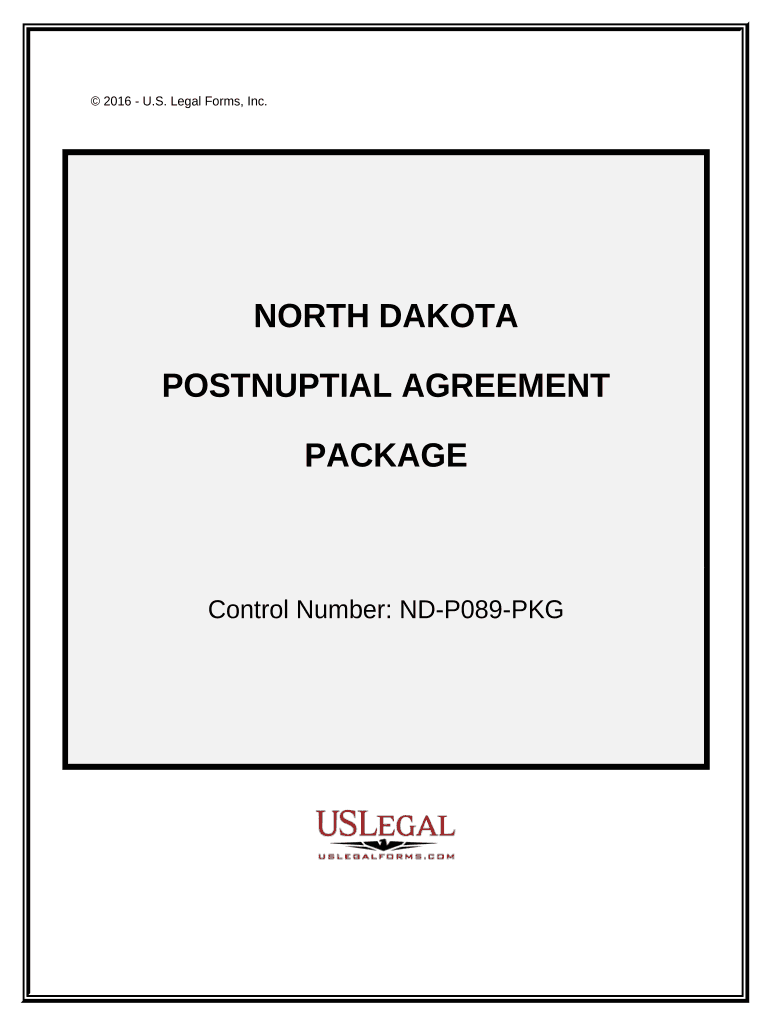 Postnuptial Agreements Package - North Dakota Preview on Page 1