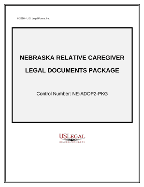 Nebraska Relative Caretaker Legal Documents Package - Nebraska