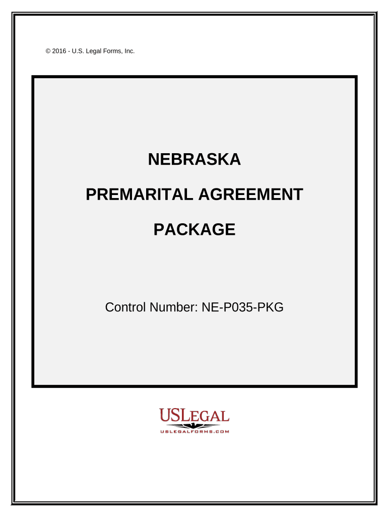 Premarital Agreements Package - Nebraska Preview on Page 1