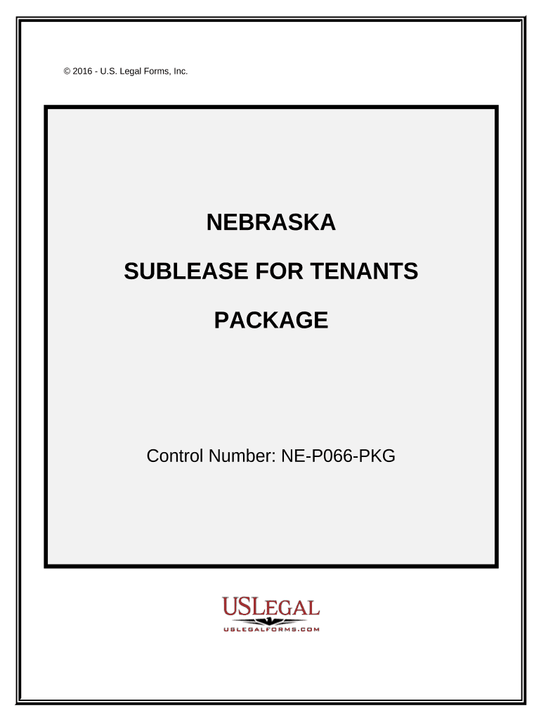 Landlord Tenant Sublease Package - Nebraska Preview on Page 1