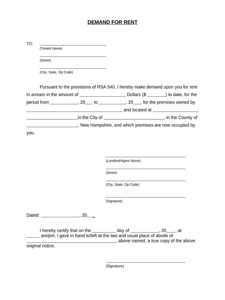 demand for rent Preview on Page 1