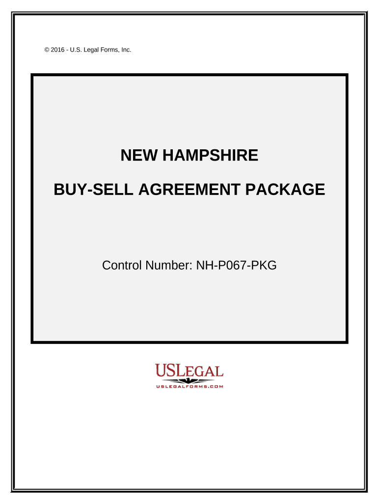 Buy Sell Agreement Package - New Hampshire Preview on Page 1