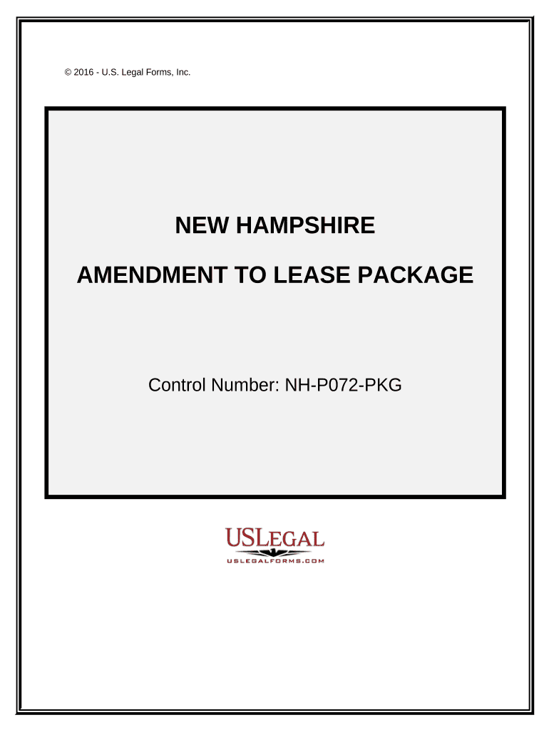 Amendment of Lease Package - New Hampshire Preview on Page 1