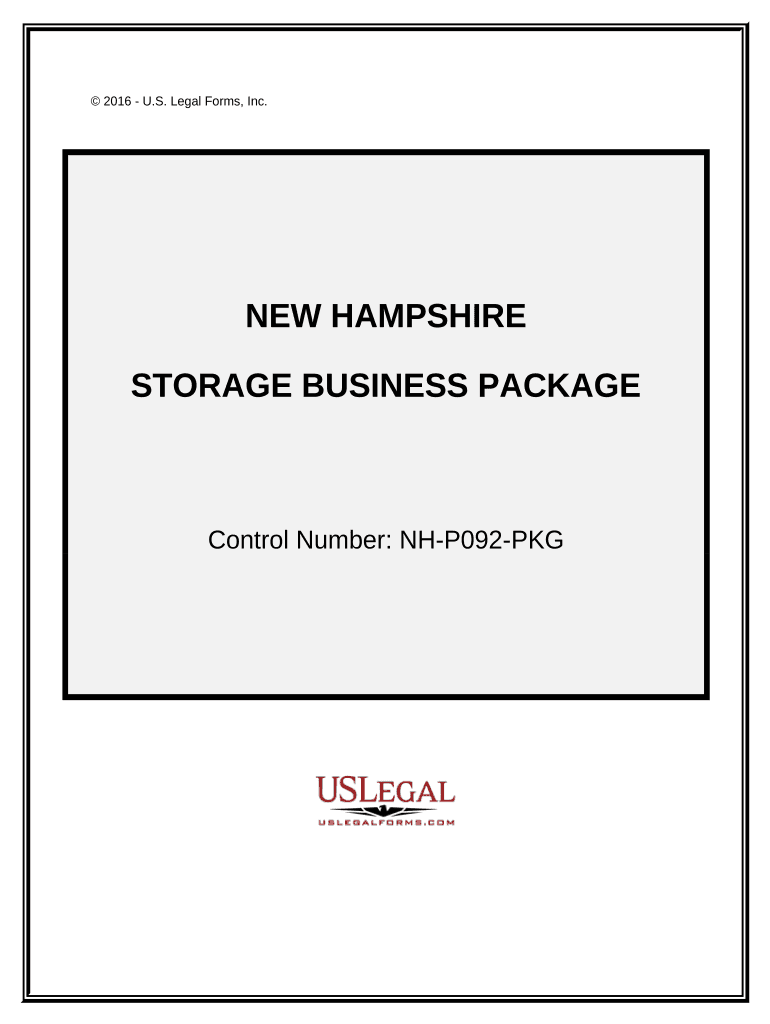 Storage Business Package - New Hampshire Preview on Page 1