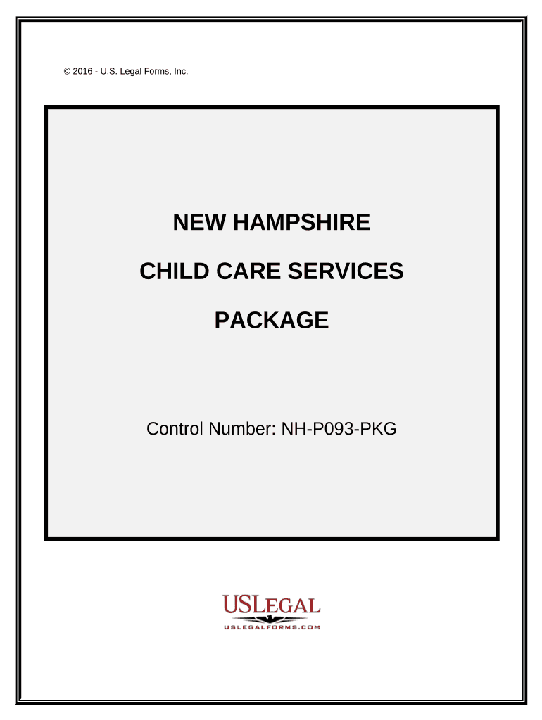 Child Care Services Package - New Hampshire Preview on Page 1