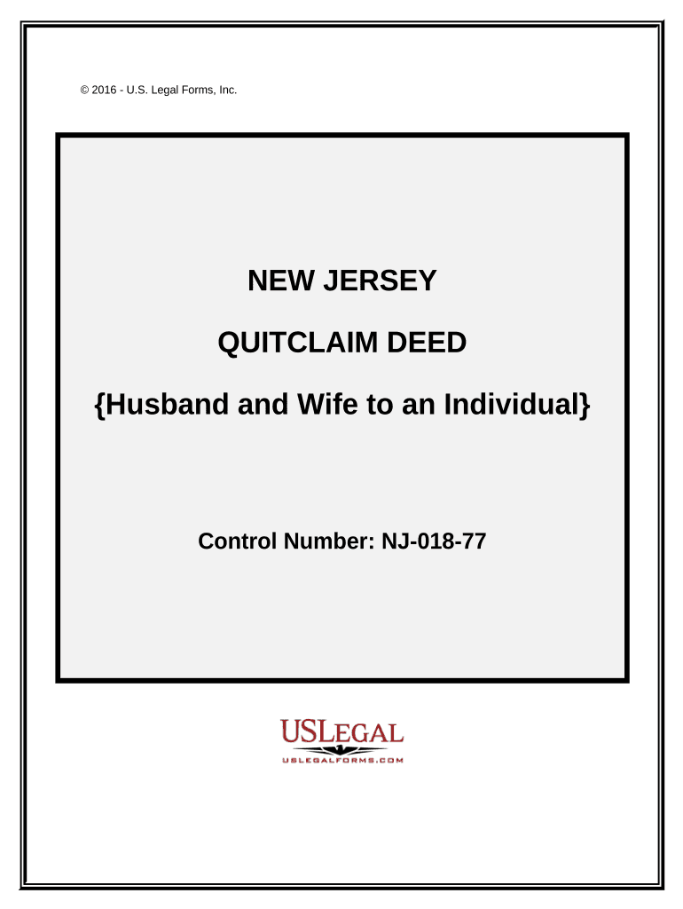 quit claim deed nj Preview on Page 1