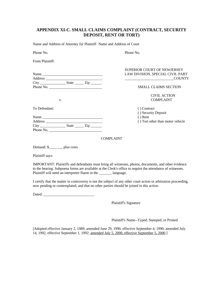 nj tort Preview on Page 1