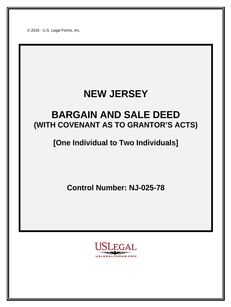 bargain and sale deed nj Preview on Page 1