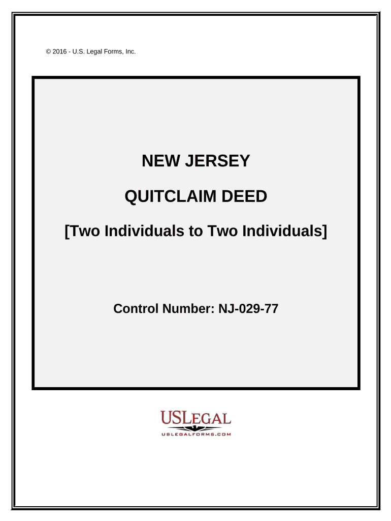 nj quitclaim deed Preview on Page 1.