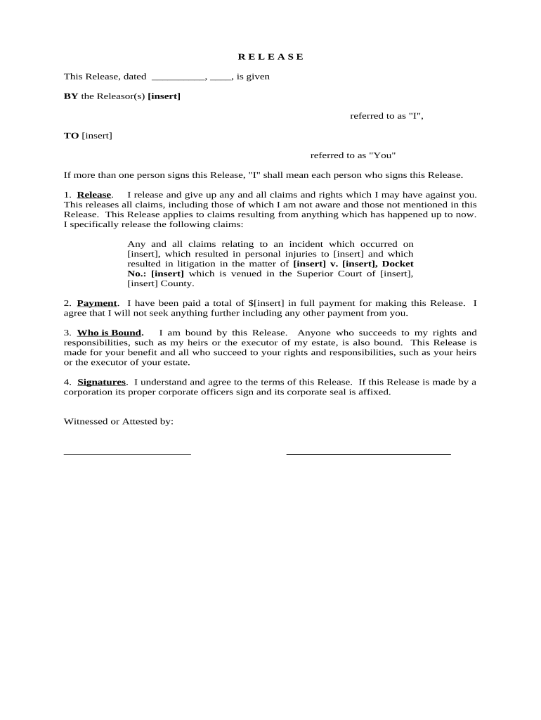 nj personal injury form Preview on Page 1
