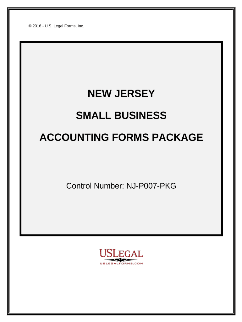 Small Business Accounting Package - New Jersey Preview on Page 1