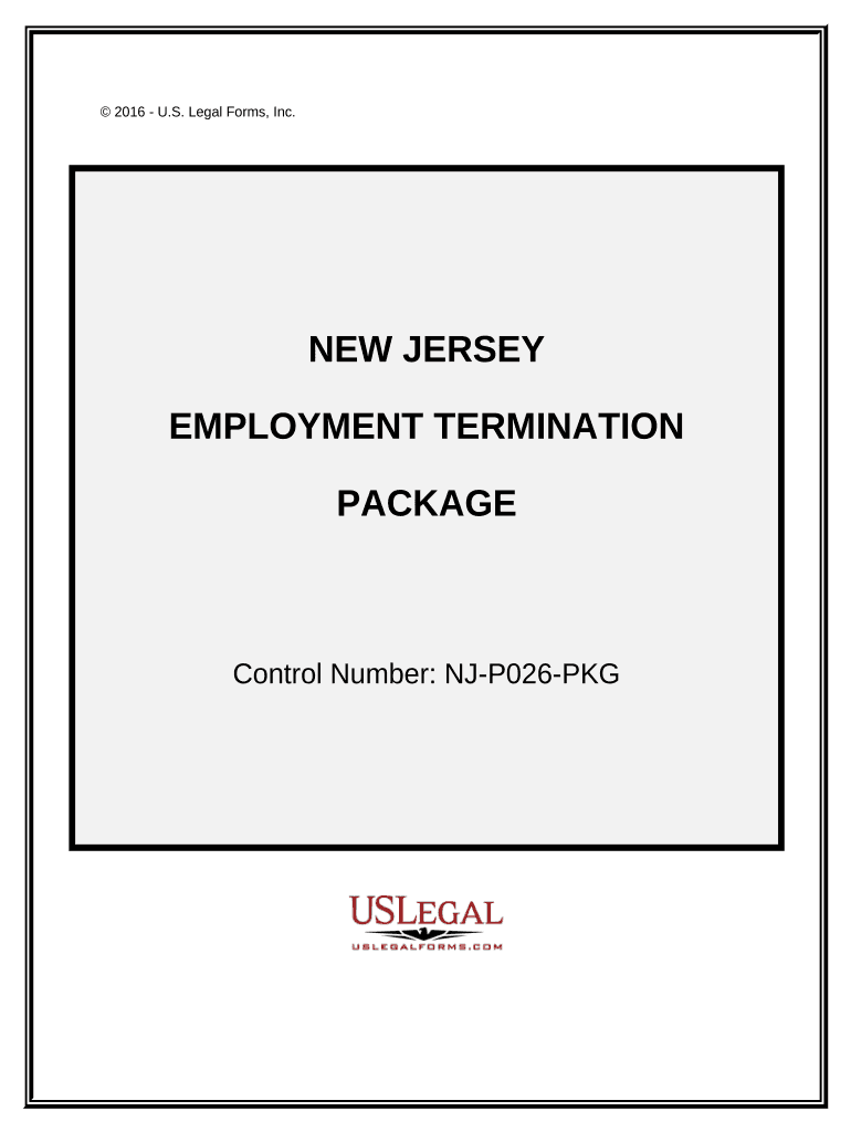 Employment or Job Termination Package - New Jersey Preview on Page 1