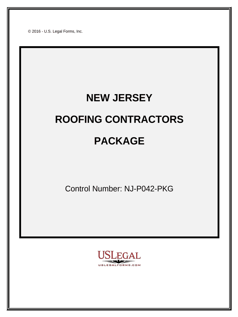 Roofing Contractor Package - New Jersey Preview on Page 1