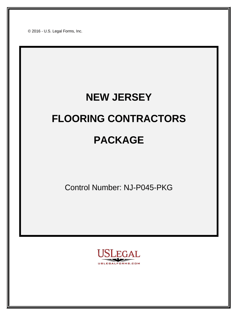 Flooring Contractor Package - New Jersey Preview on Page 1.