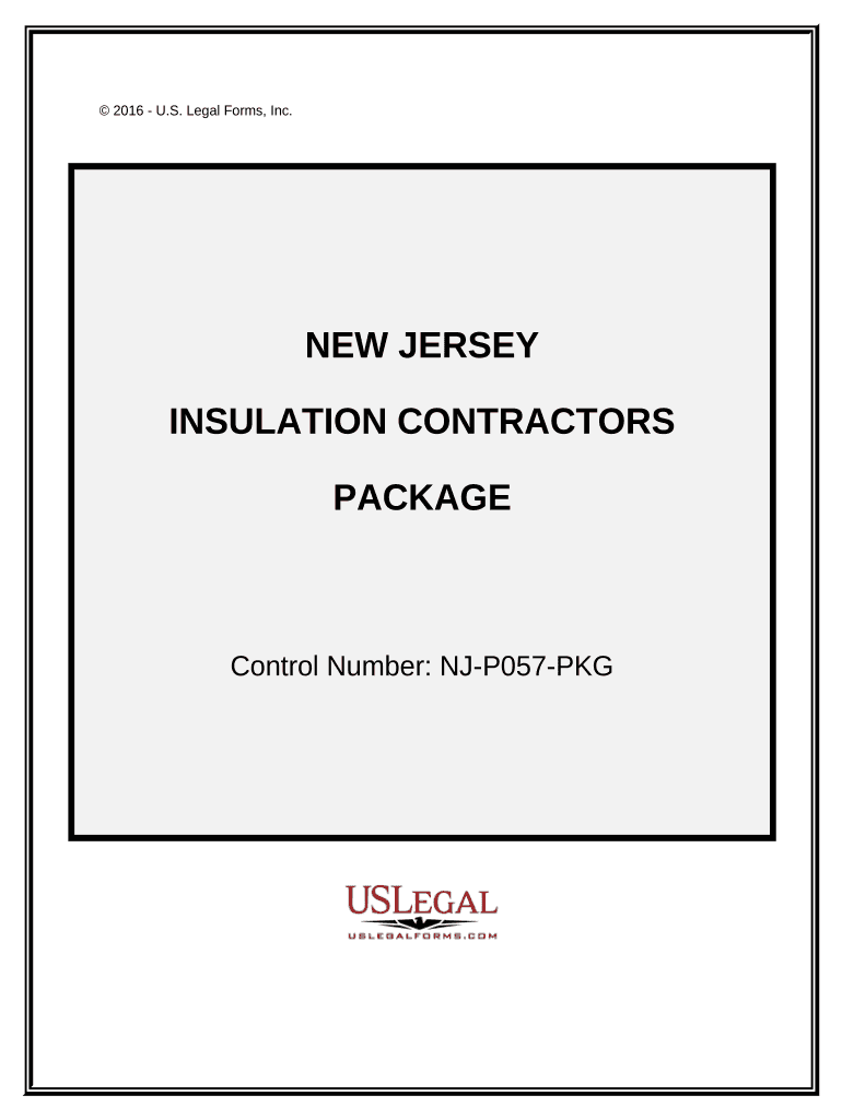 Insulation Contractor Package - New Jersey Preview on Page 1