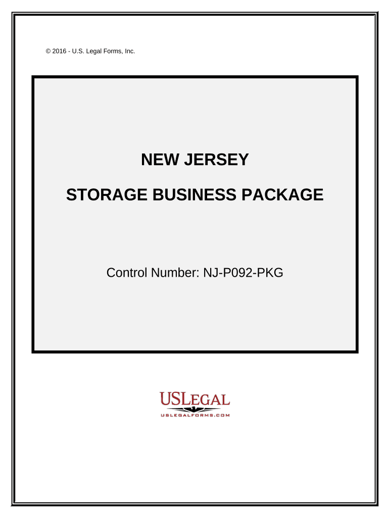 Storage Business Package - New Jersey Preview on Page 1