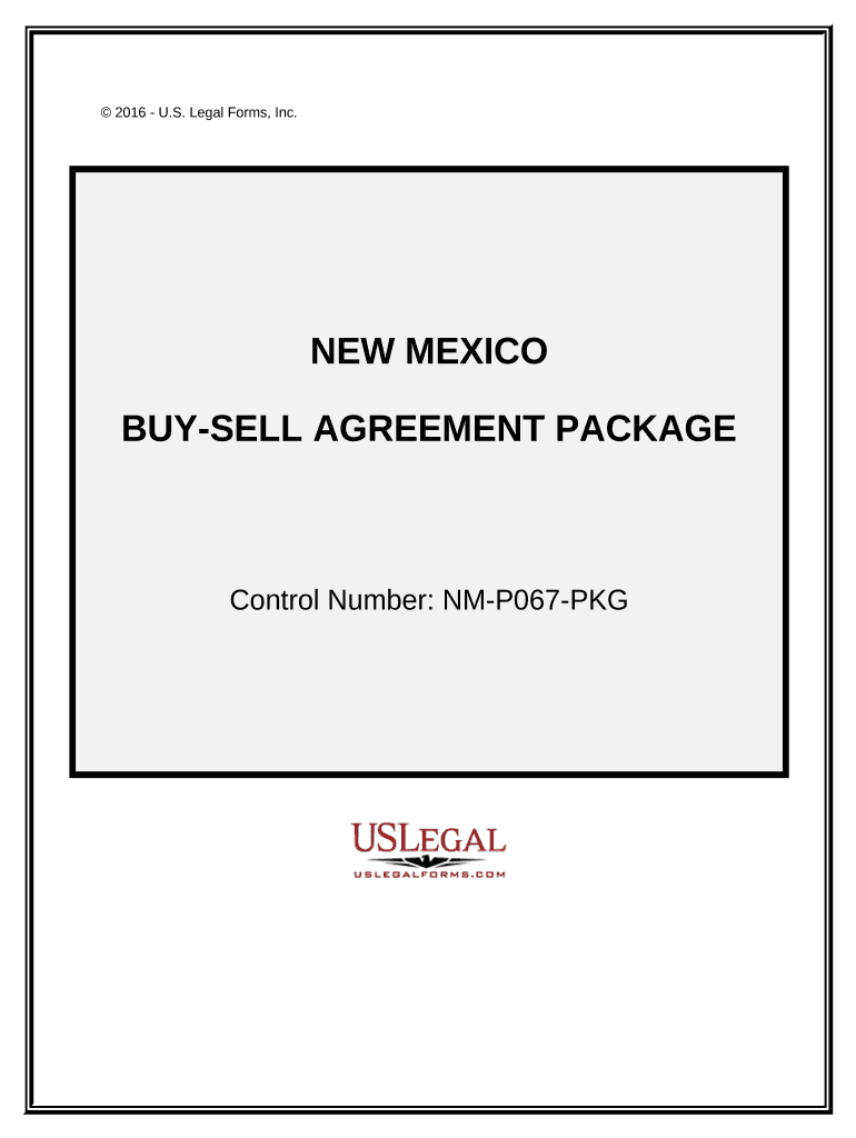 Buy Sell Agreement Package - New Mexico Preview on Page 1