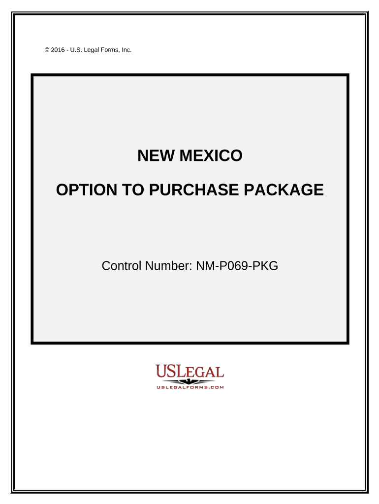 Option to Purchase Package - New Mexico Preview on Page 1