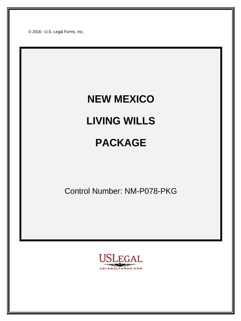 Living Wills and Health Care Package - New Mexico Preview on Page 1