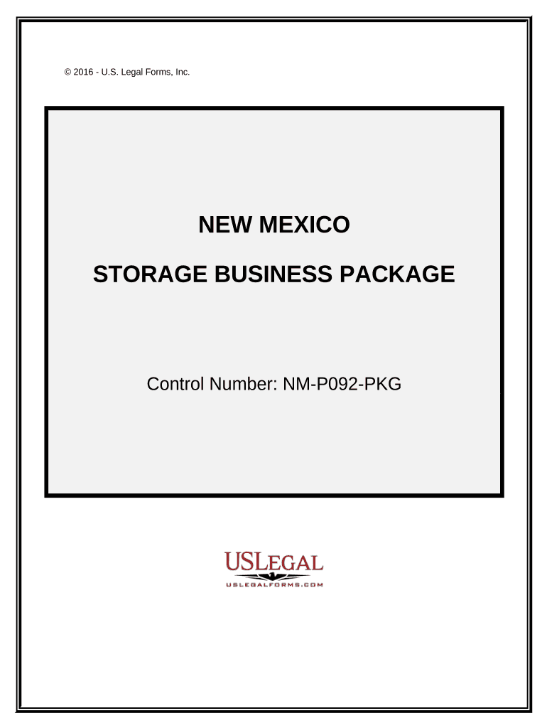 Storage Business Package - New Mexico Preview on Page 1