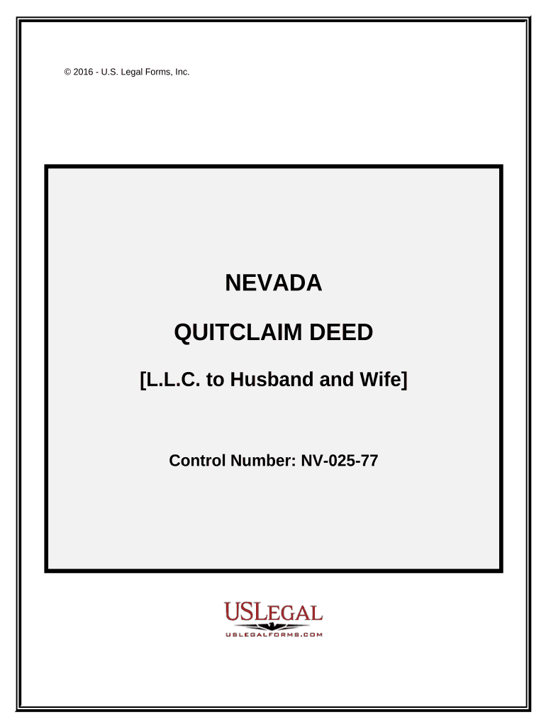 nevada quitclaim deed Preview on Page 1