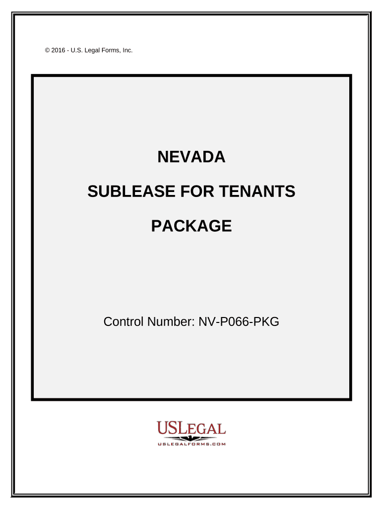 nevada sublease Preview on Page 1.