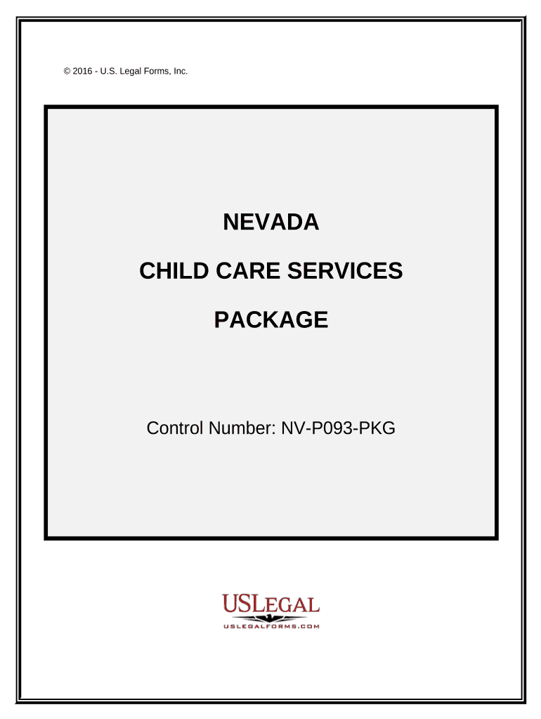 Child Care Services Package - Nevada Preview on Page 1