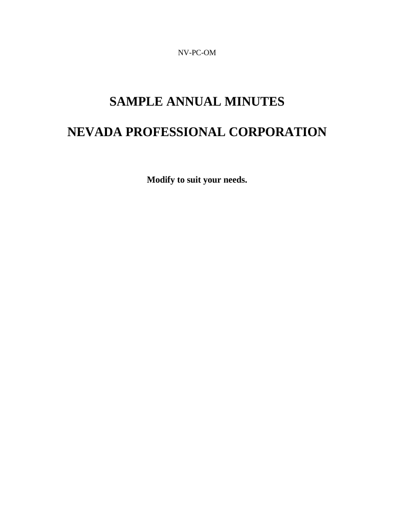 nevada llc annual report Preview on Page 1