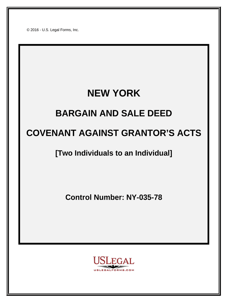 bargain sale deed with covenant Preview on Page 1