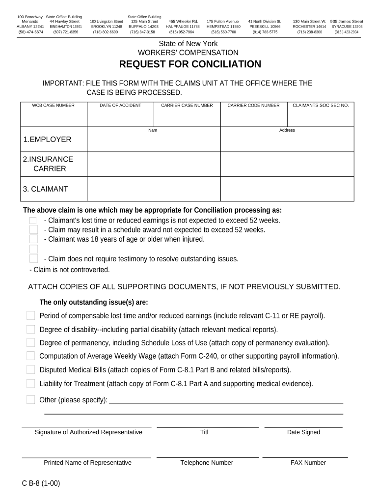 new york state workers comp Doc Template pdfFiller