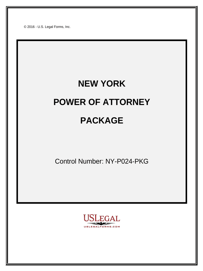 Power of Attorney Forms Package - New York Preview on Page 1