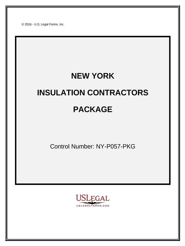 Insulation Contractor Package - New York Preview on Page 1