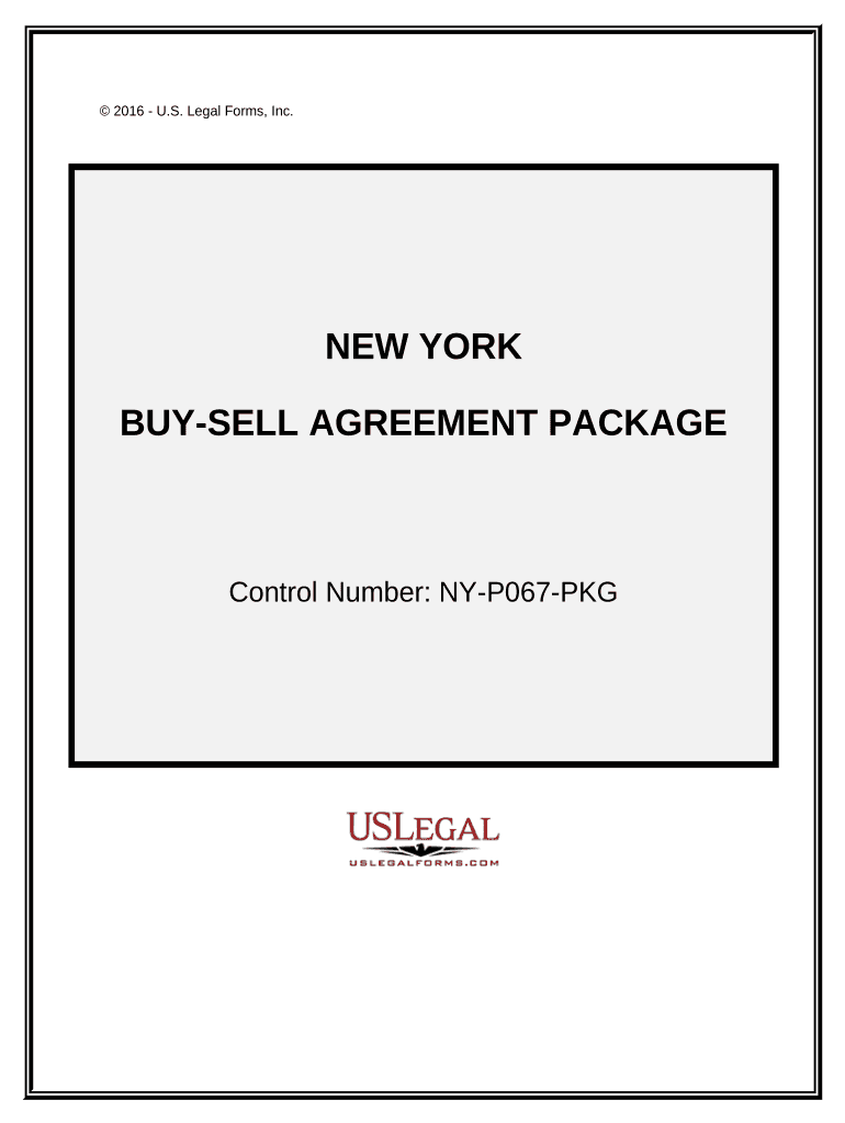 Buy Sell Agreement Package - New York Preview on Page 1