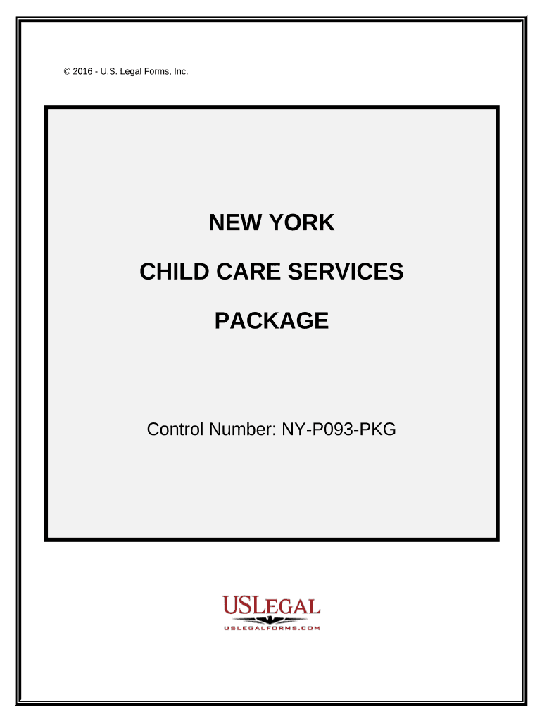 Child Care Services Package - New York Preview on Page 1.