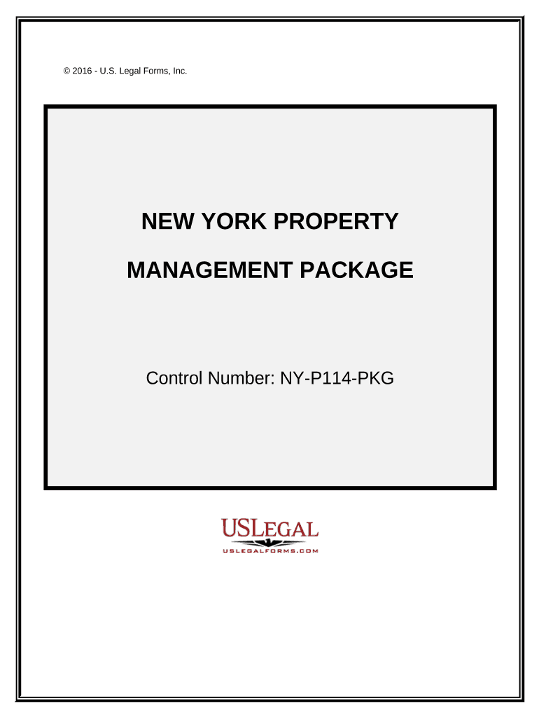 New York Property Management Package - New York Preview on Page 1.