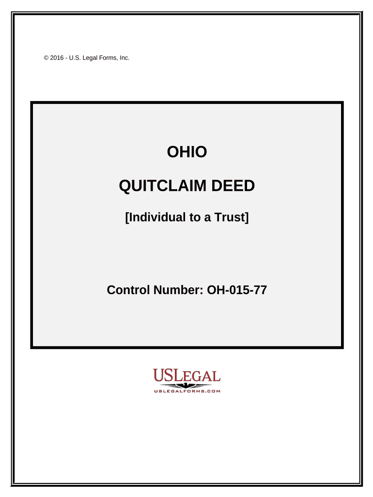 General Warranty Deed from Individual to a Trust - Ohio Preview on Page 1