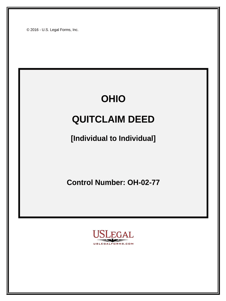 ohio quitclaim deed Preview on Page 1